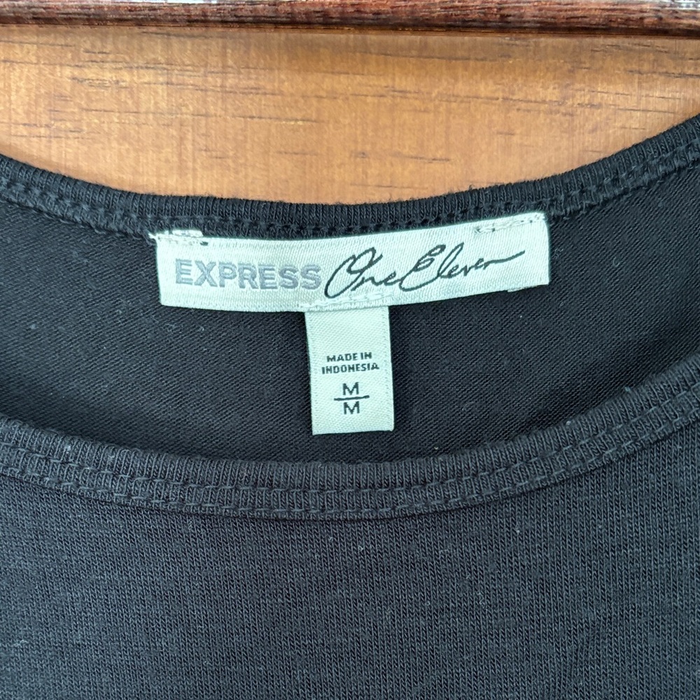 Express Black High-Low Shirt - Picture 2 of 7